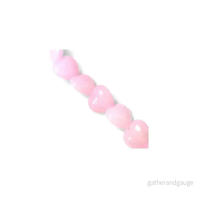 Jade - Hjärta Rosa 12 mm, 1 Styck