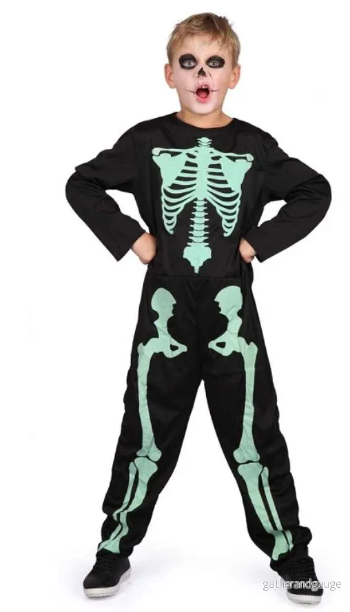 Halloween Skelett Utklädnad (120 cm)