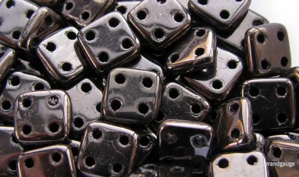 CzechMates QuadraTile – Dark Bronze 6x6x2mm, 10 gram CzechMates QuadraTile – Dark Bronze 6x6x2mm, 10 gram