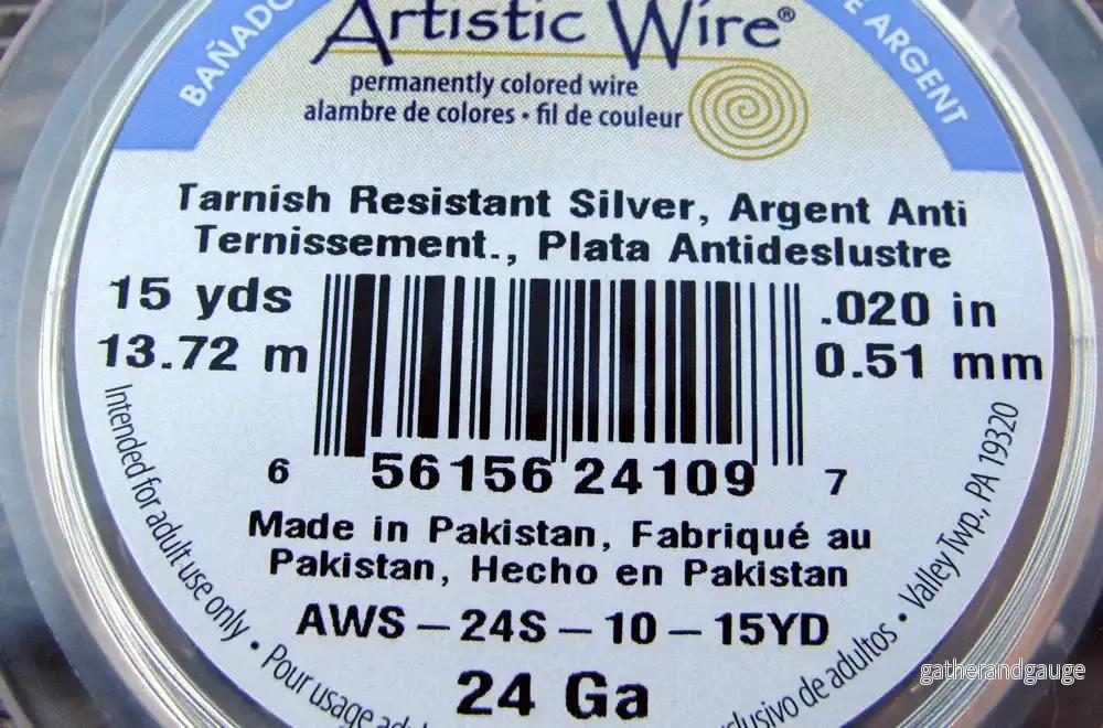 Artistic Wire 24 Ga - Silver Pläterad, Non Tarnish, 1 Rulle - Bild 2