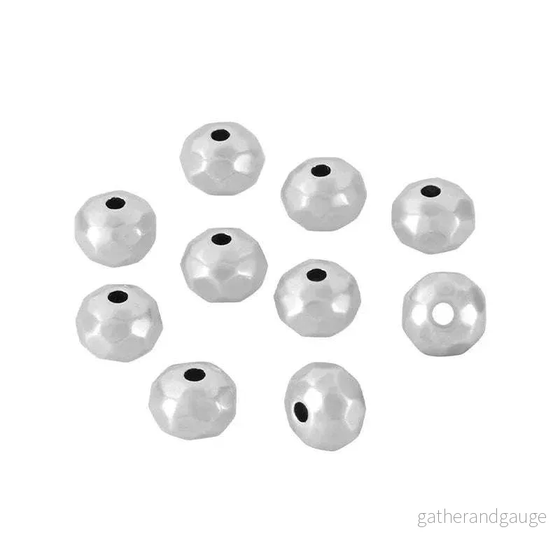 Mellandel silverpläterad – Facetterad rondell 4x3mm 10-pack Mellandel silverpläterad – Facetterad rondell 4x3mm 10-pack