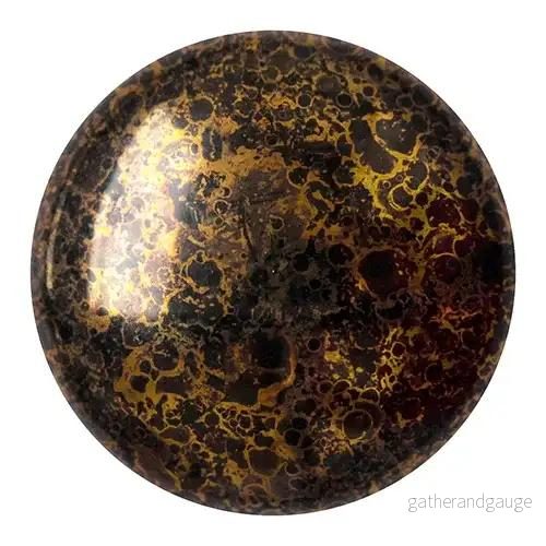 Cabochon par Puca® – Jet Bronze 18 mm, 1 styck Cabochon par Puca® – Jet Bronze 18 mm, 1 styck