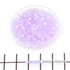 Tjeckiska MC Bicone - Violet AB Matt 3 mm 40-pack