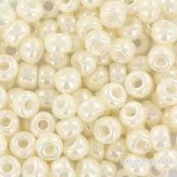 Miyuki Seed Beads – Antique Ivory Pearl Ceylon 6/0, 10 gram Miyuki Seed Beads – Antique Ivory Pearl Ceylon 6/0, 10 gram