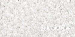 TOHO Seed Beads – Opaque Lusted White 15/0, 10 Gram TOHO Seed Beads – Opaque Lusted White 15/0, 10 Gram