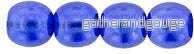 Tjeckiska Druks - Transparent Pearl French Blue 4 mm, 50-pack