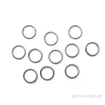 Bindringar Ljustsilverfärgade - 10x1,2 mm, 20-pack