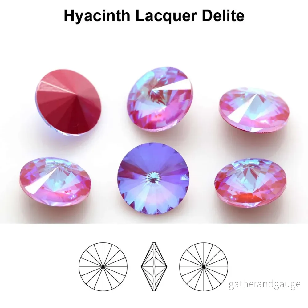 Aurea Crystals A1122 Rivoli – Hyacinth Lacquer DeLite, 18 mm, 1 styck Aurea Crystals A1122 Rivoli – Hyacinth Lacquer DeLite, 18 mm, 1 styck