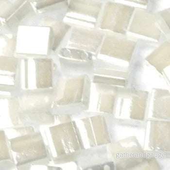Miyuki Tila – White pearl 5mm, 5 gram Miyuki Tila – White pearl 5mm, 5 gram