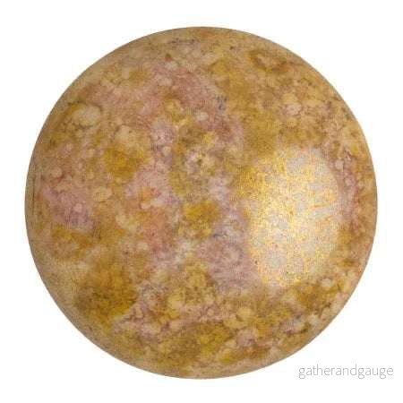 Cabochon par Puca® – Opaque Mix Rose/Gold Ceramic Look 25 mm, 1 styck