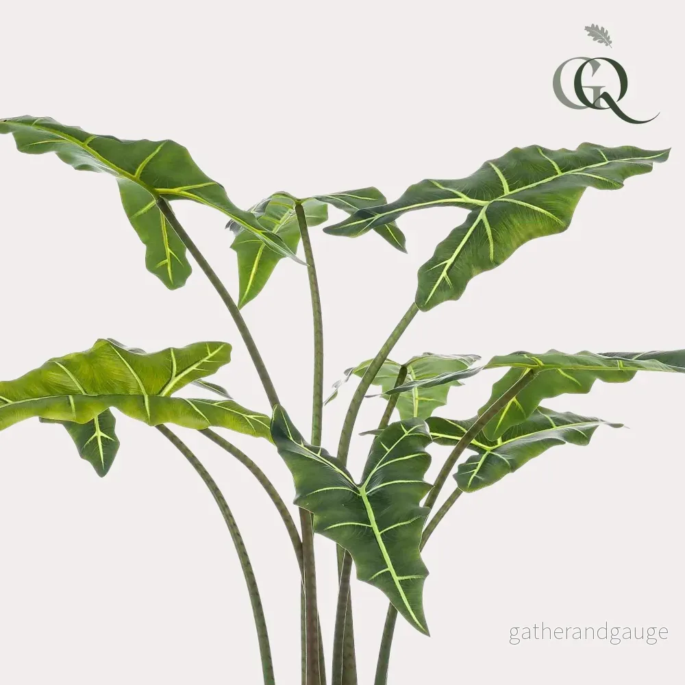 Alocasia konstgjord växt - h100cm, Ø12cm - Bild 2