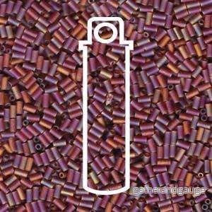Miyuki Bugle Beads – Matte Light Brown AB 3 mm, 19,5 gram