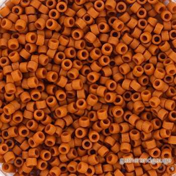 Miyuki Delica - Opaque Glazed Frosted Burnt Orange 11/0, 5 gram